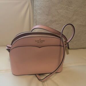 kate spade Blush Pink Leather Dome Crossbody with Gold Hardware